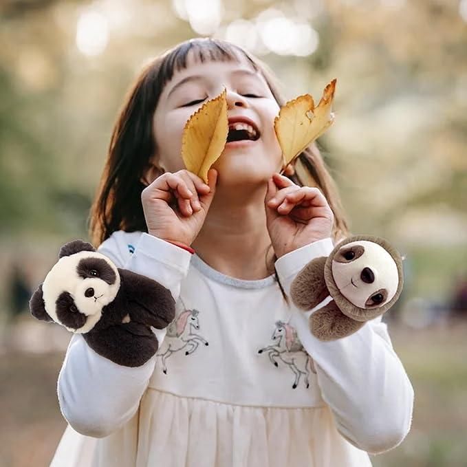 Stuffed Panda Slap Bracelets